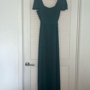 Elegant Emerald Green Maxi Dress